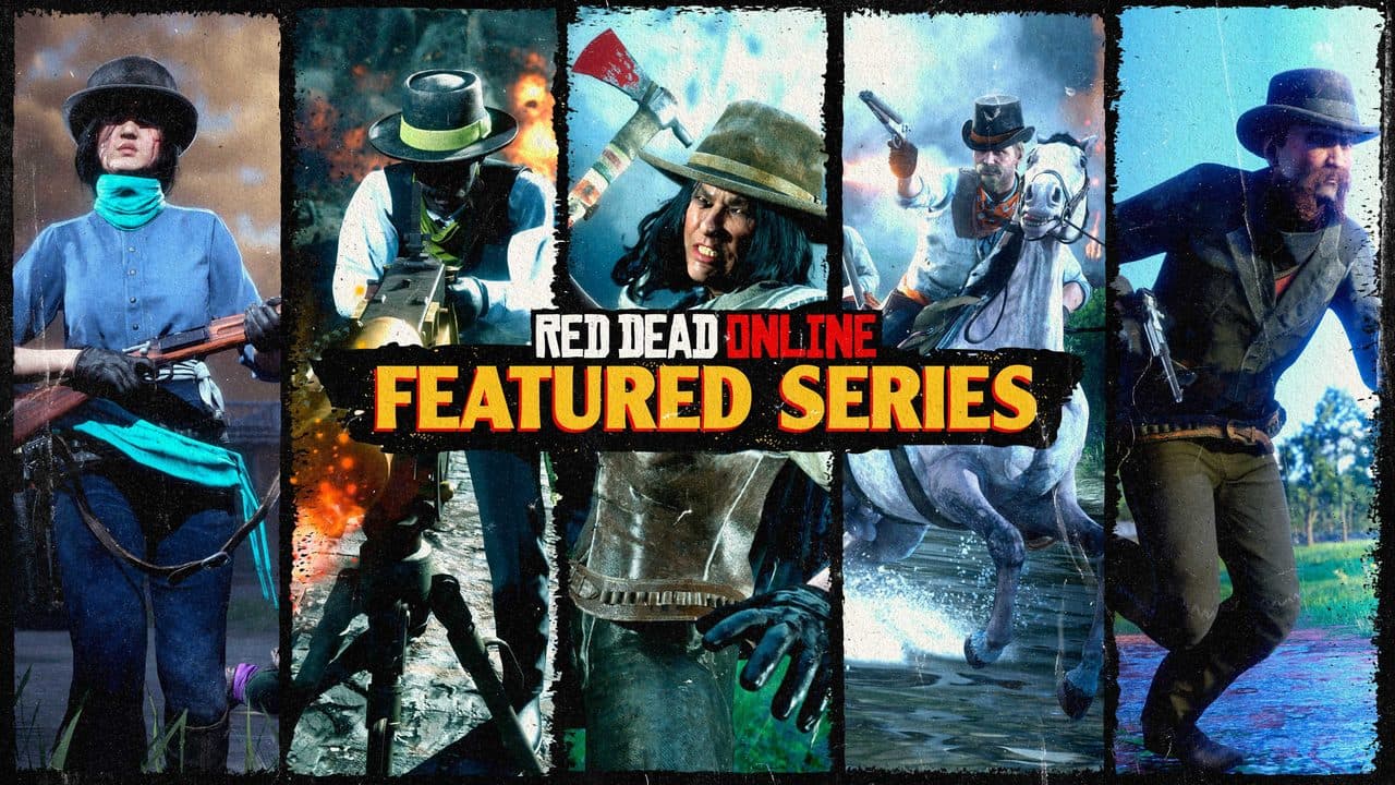 Red Dead Online Featured Series images from various game modes